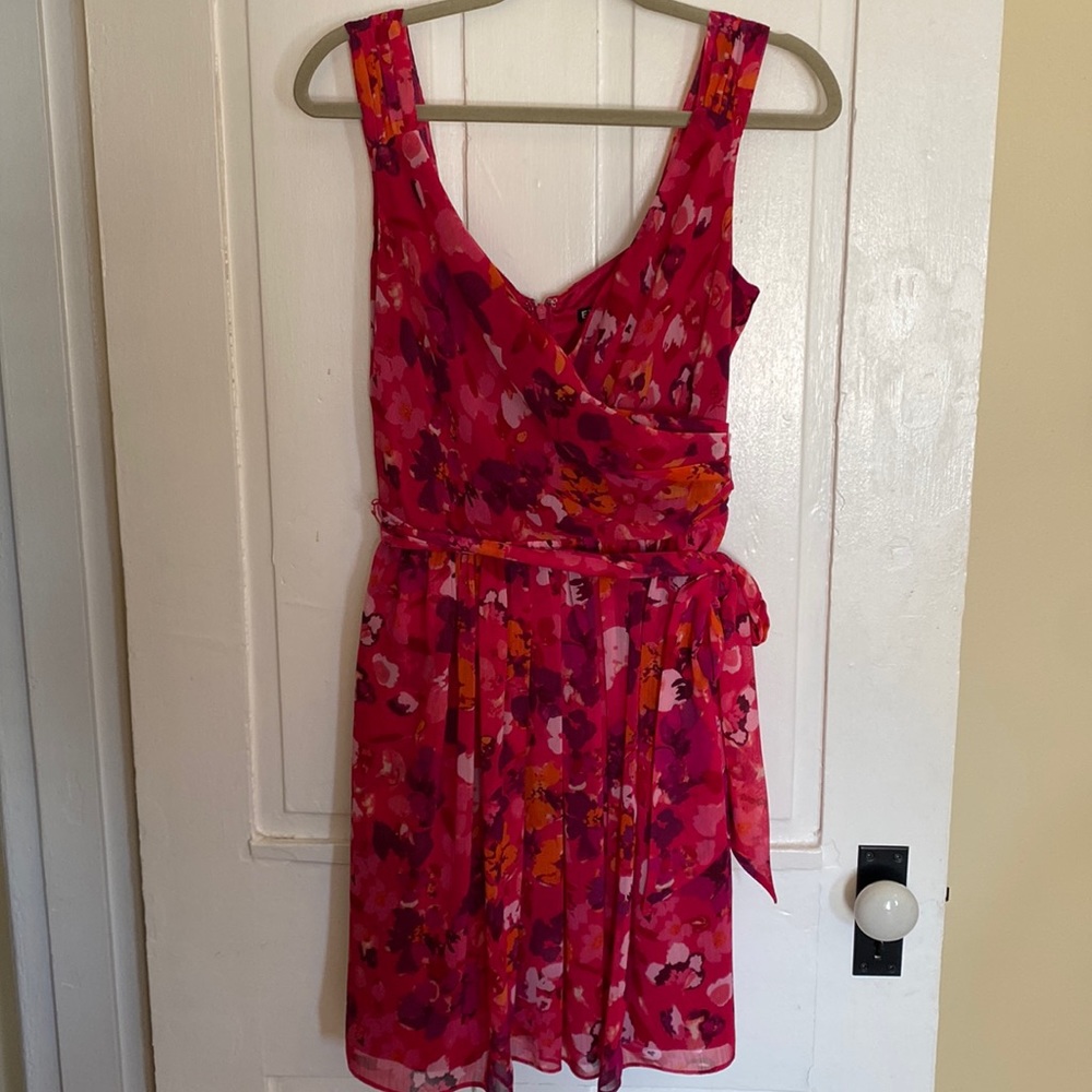 Express pink floral dress